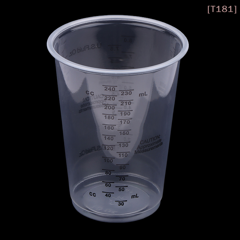Mixing Cup Silicone - ถ้วยตวงพลาสติกแบบใช้แล้วทิ้งขนาด 8 ออนซ์ จำนวน 10 ชิ้น
