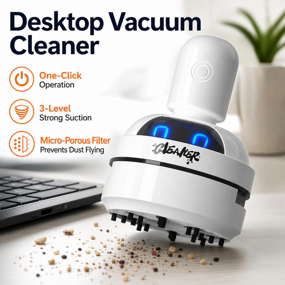 Vacuum Chamber Small - เครื่องดูดฝุ่นขนาดเล็กแบบเงียบสำหรับโต๊ะทำงาน ปรับระดับแรงดูดได้ 3 ระดับ ทำความสะอาดคีย์บอร์ด กำจัดฝุ่นละออง