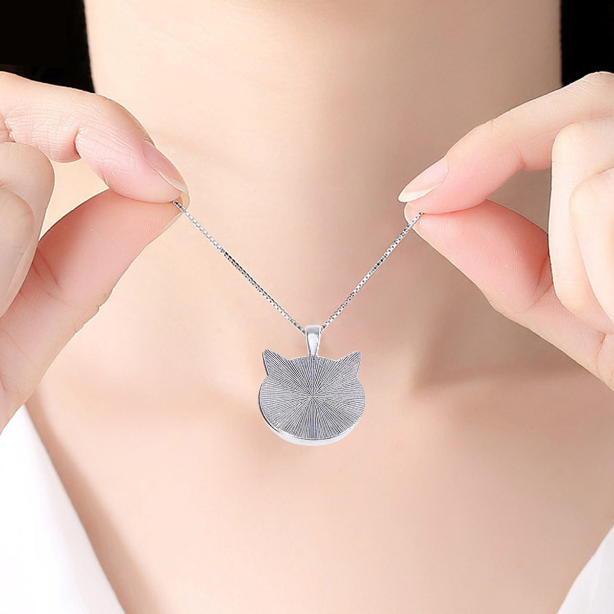 Resin Jewelry Kit - ถาดจี้รูปหูแมว 10 ชิ้น ขนาด 25 มม.