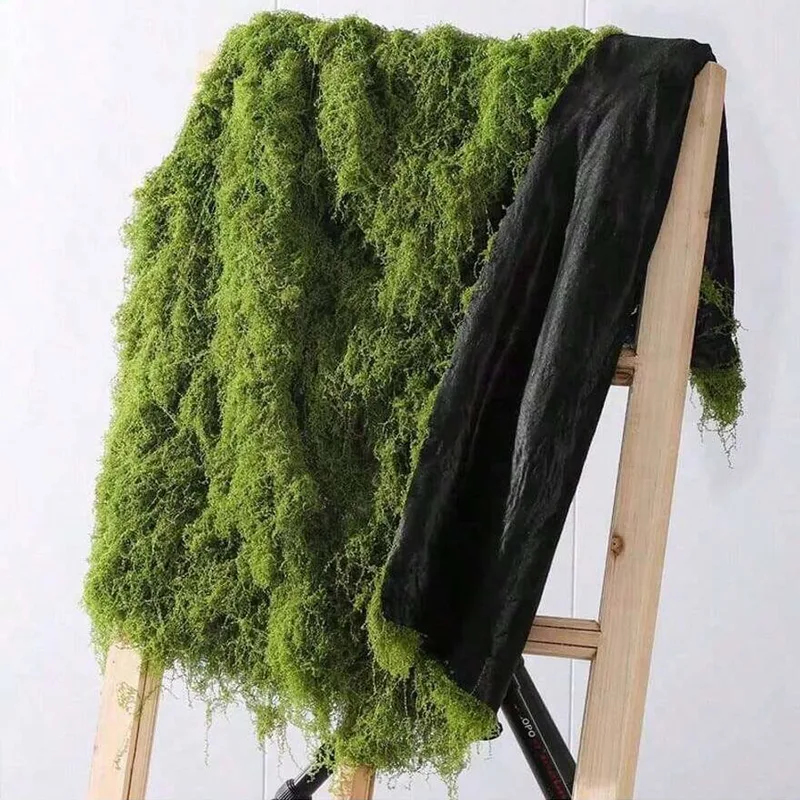 Terrarium Moss Art - มอสเทียมสำหรับตกแต่งภูมิทัศน์ขนาดเล็ก, มอสสำหรับสนามหญ้า, บอนไซ, ตกแต่งกระถางต้นไม้, มอสเส้นใยเทียมคล้ายไหม