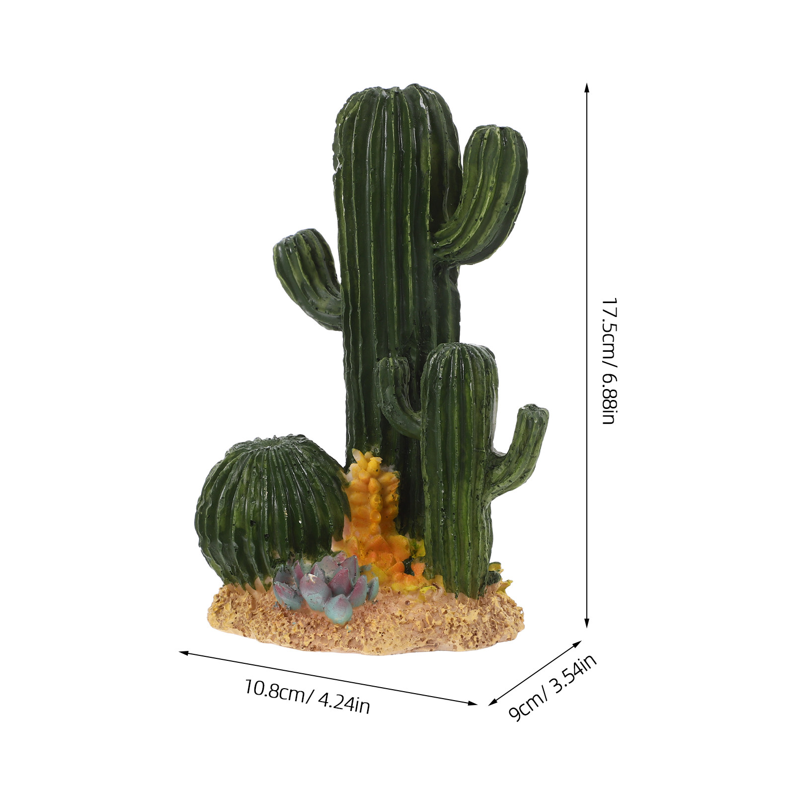ต้นกระบองเพชรเทียมขนาดใหญ่ ตกแ - Terrarium Moss Art บทวิจารณ์และราคา