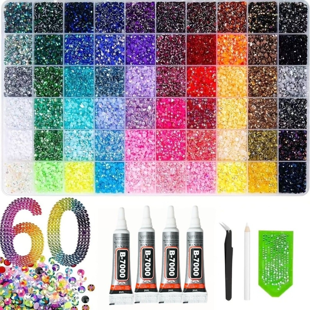 ชุดเรซินเพชรหลากสี ขนาดผสม ระย - Resin Jewelry Kit บทวิจารณ์และราคา