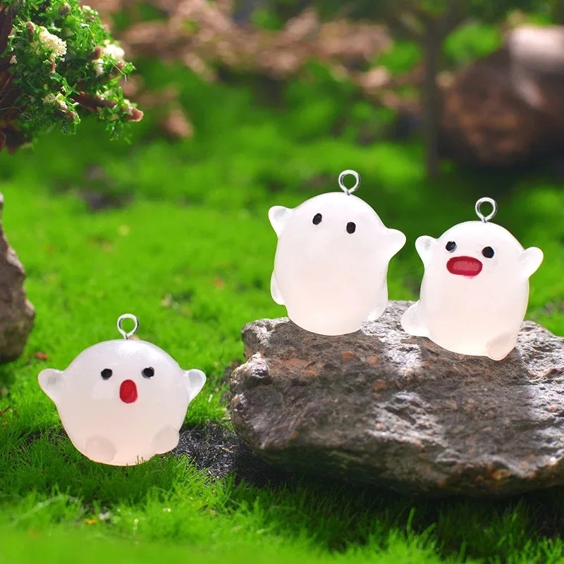 10 ชิ้น จี้เรซินรูปผีสีขาวเรือ - Resin Crafts Diy บทวิจารณ์และราคา