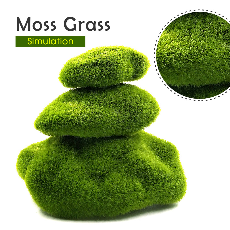 สีเขียวหญ้าเทียมโฟม MOSS พืช M - Terrarium Moss Art บทวิจารณ์และราคา
