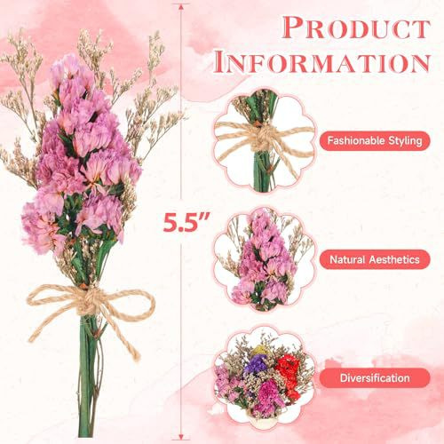 ช่อดอกไม้แห้งขนาดเล็ก ธรรมชาติ - Dried Flower Bulk บทวิจารณ์และราคา