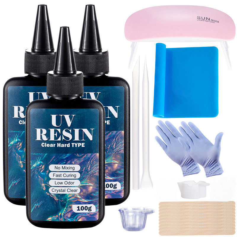 100g/250g Clear UV เรซิ่น Hard - Resin Jewelry Kit บทวิจารณ์และราคา